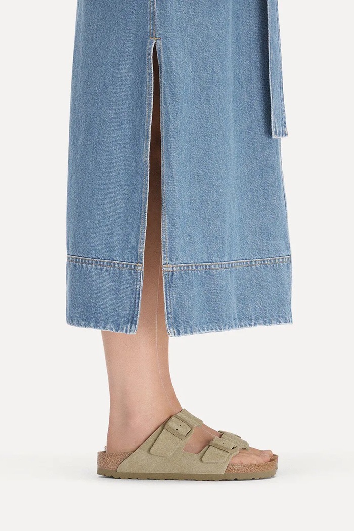 Birkenstock klapki damskie zamszowe Arizona 1032061