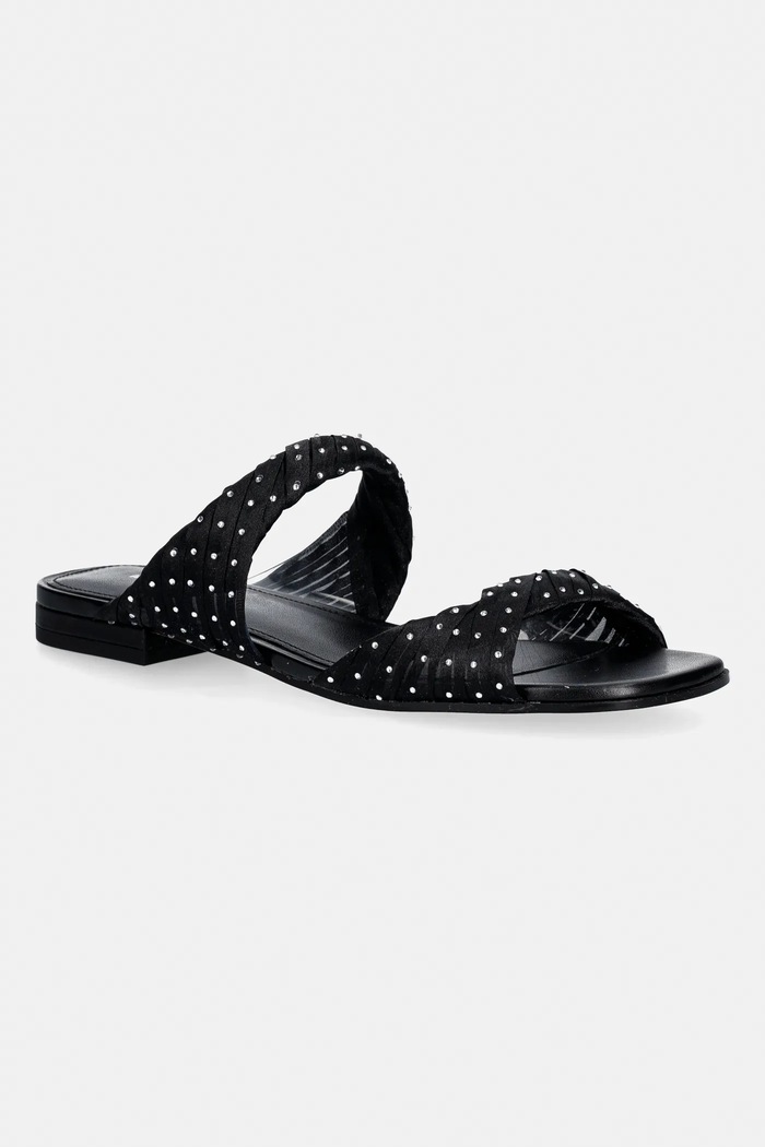 Pantofle MICHAEL Michael Kors Kiana Flat Sandal bez podpatku černá 40R6KIFS1D.001
