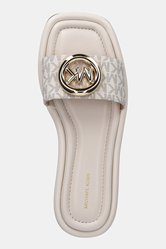 Чехли MICHAEL Michael Kors Milan Slide бежов 40F5MLFS1B.150