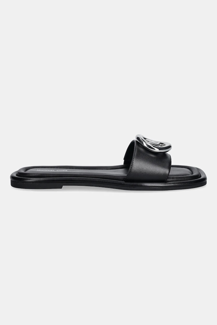 Δερμάτινες παντόφλες MICHAEL Michael Kors Milan Slide 40R6MLFS1L.001 μαύρο SS26