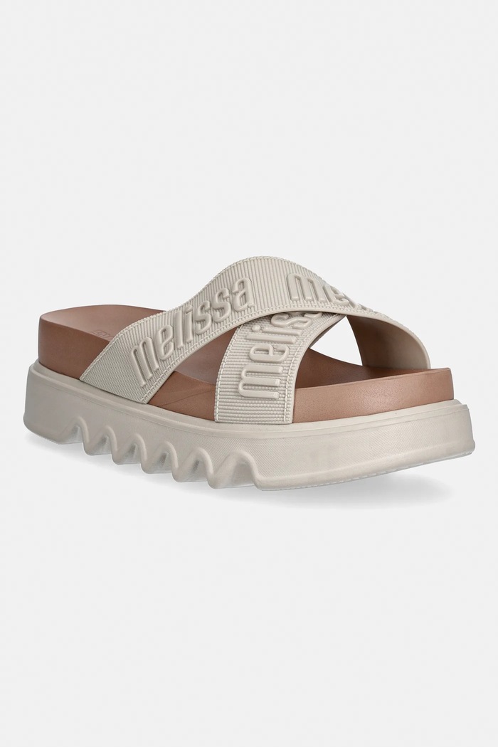 Παντόφλες Melissa MELISSA CROSS M LOVER PLATFORM AD 5-8 cm μπεζ M.37368.BS186