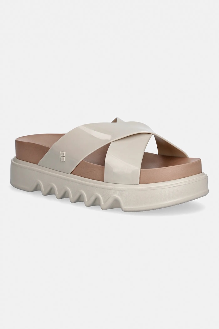 Παντόφλες Melissa MELISSA COZY CROSS PLATFORM AD φλατ μπεζ M.38073.BU396