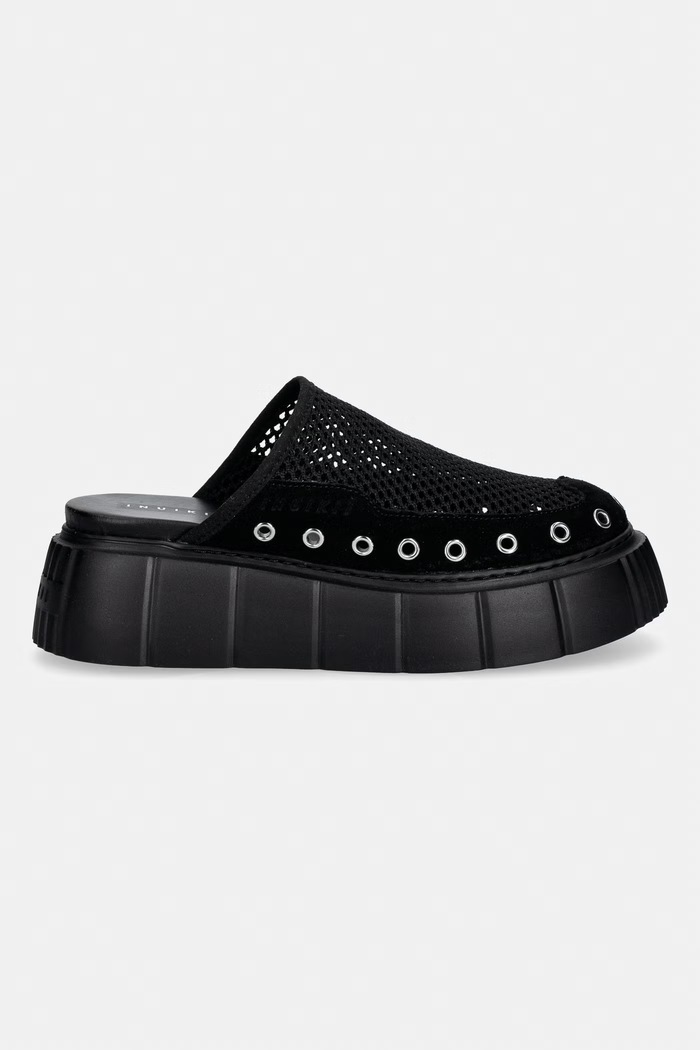Inuikii šľapky na platforme dámske Matilda Mule Net 1014.017.0011.000 čierna SS26