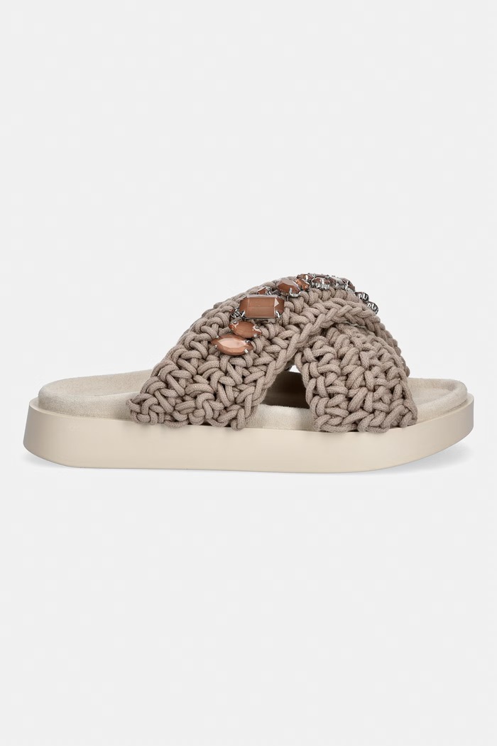 Inuikii šľapky dámske Woven Stones 1004.003.0073.163 béžová SS26