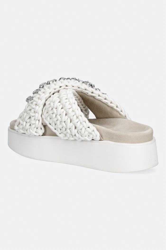 Обувки Inuikii Джапанки женски Woven Stones Platform 1004.005.0043.104 бял