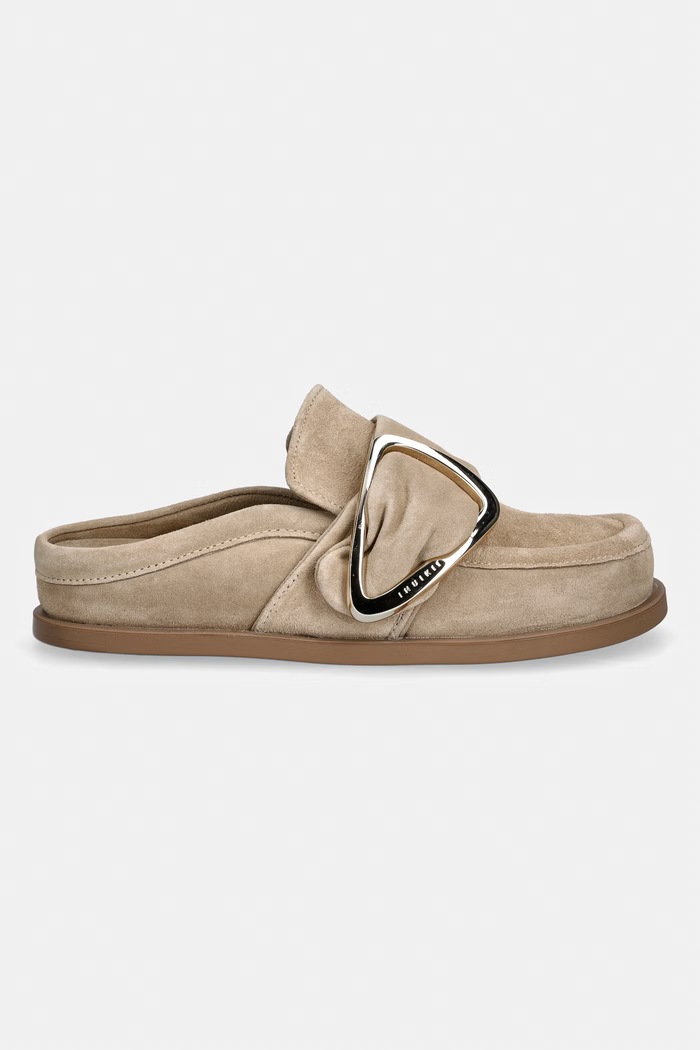 Inuikii Джапанки Мулета Женски велурени Mule Soft 1014.003.0061.250 бежов SS26