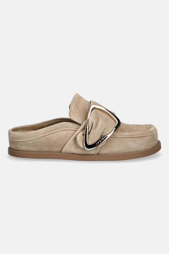 Inuikii Джапанки Мулета Женски велурени Mule Soft 1014.003.0061.250 бежов SS26