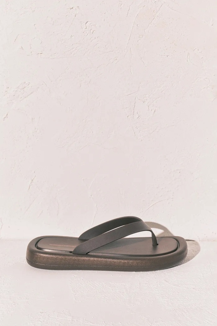 Women'secret klapki damskie SI FLIP FLOP CHOCOLAT brązowy 5163228
