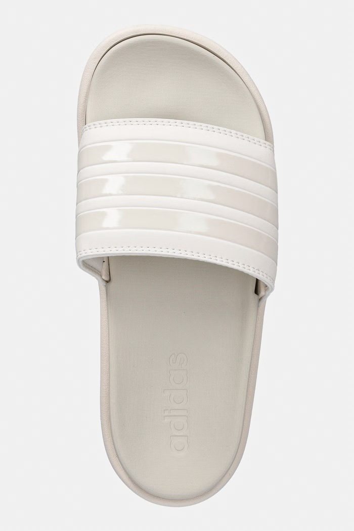 adidas papuci pentru femei Adilette Platform bej IH8974