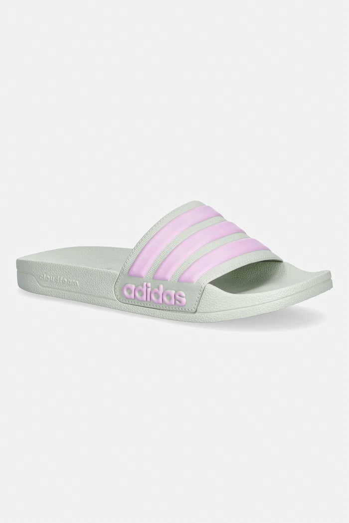 Šľapky adidas Adilette Shower plochý zelená IH9027