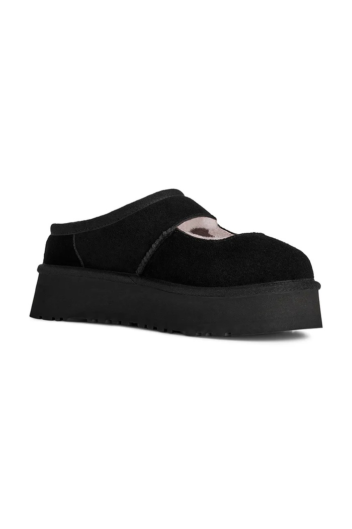 Велурени чехли UGG W Bea Mary Jane 1167612.BLK черен SS26