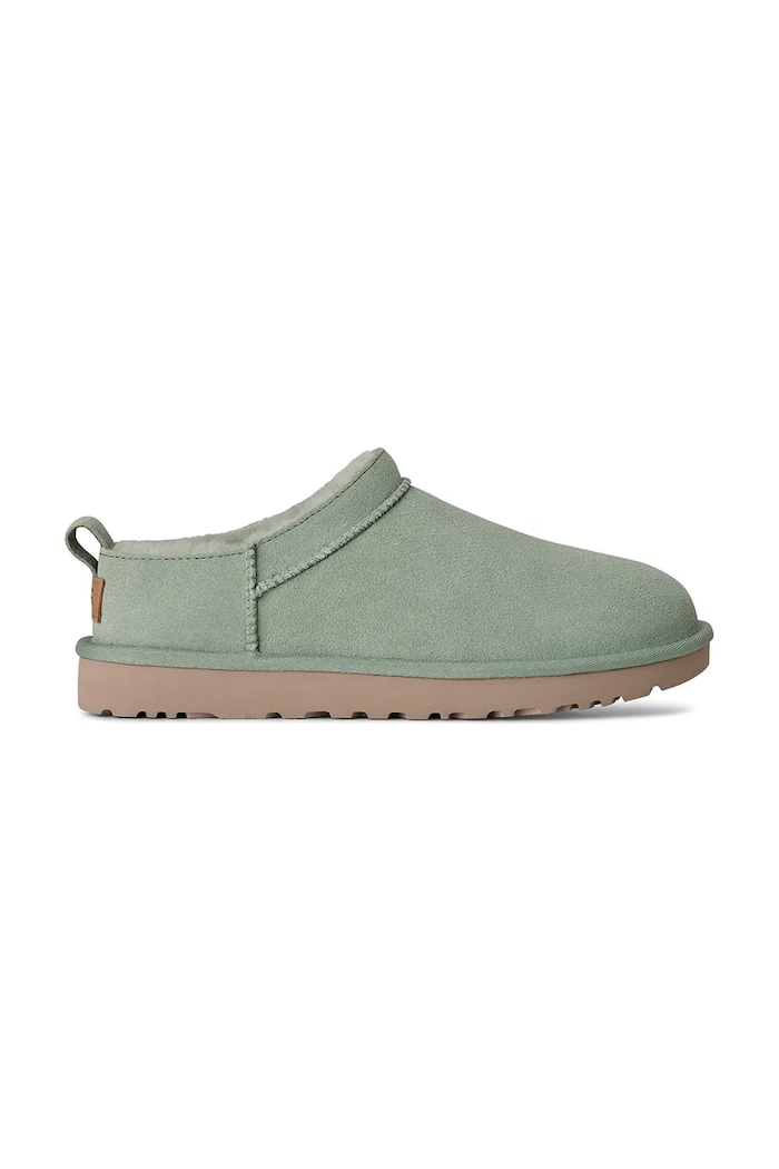 Semišové papuče UGG W Classic Micro tyrkysová 1173891.ART