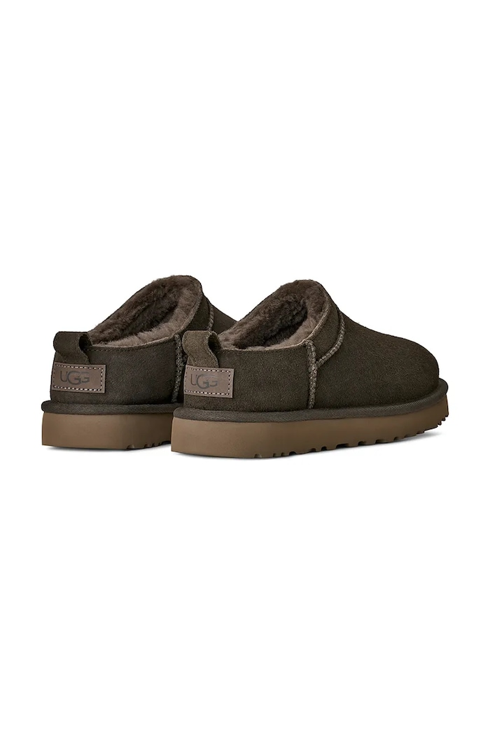 Boty Semišové papuče UGG W Classic Micro 1173891.DNSS hnědá