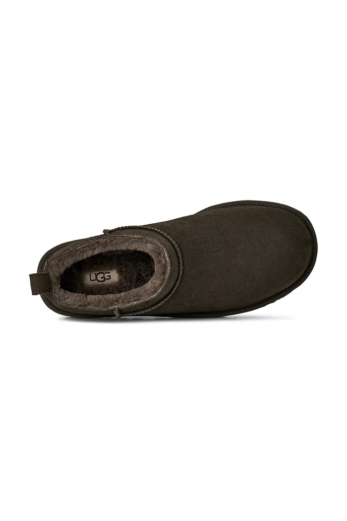 Semišové papuče UGG W Classic Micro 1173891.DNSS hnědá