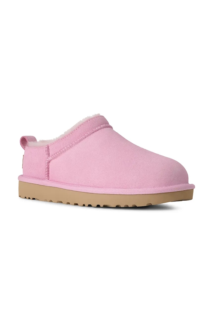 Παντόφλες σουέτ UGG W Classic Micro 1173891.PKD ροζ SS26