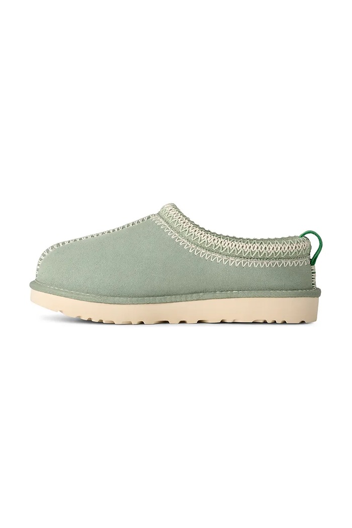 UGG papuci din piele întoarsă W Tasman Meadow Accent turcoaz 1175184.ART