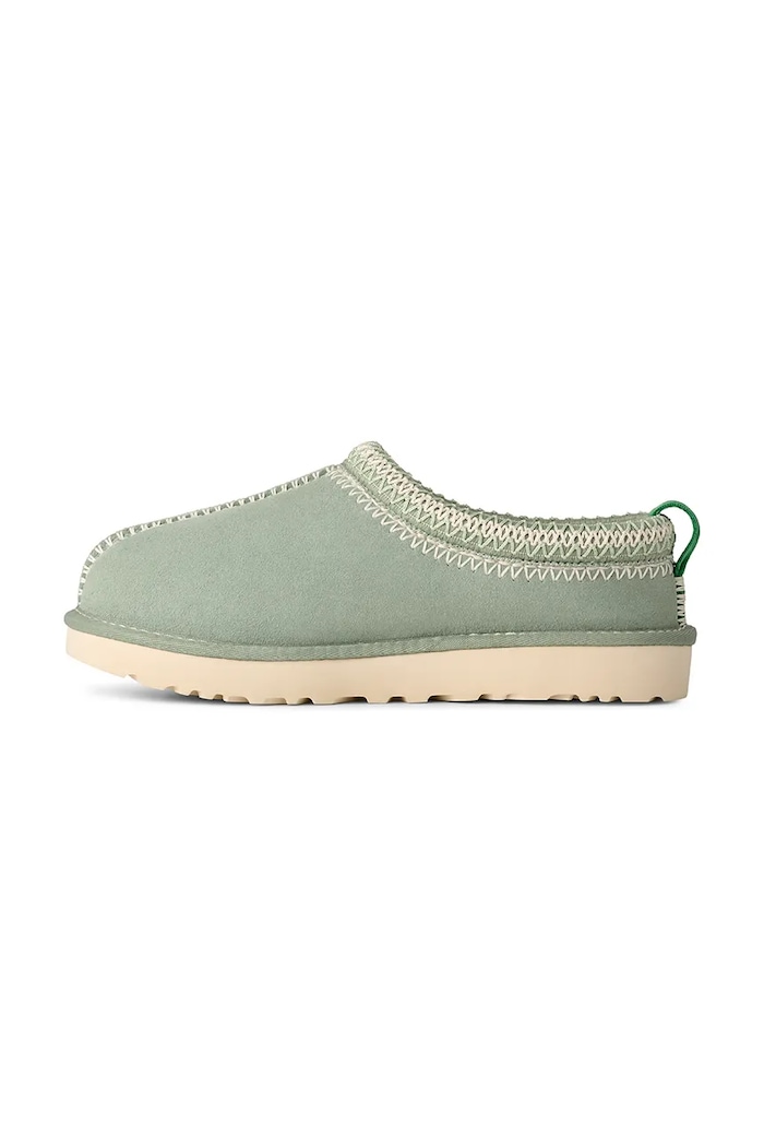 UGG papuci din piele întoarsă W Tasman Meadow Accent turcoaz 1175184.ART