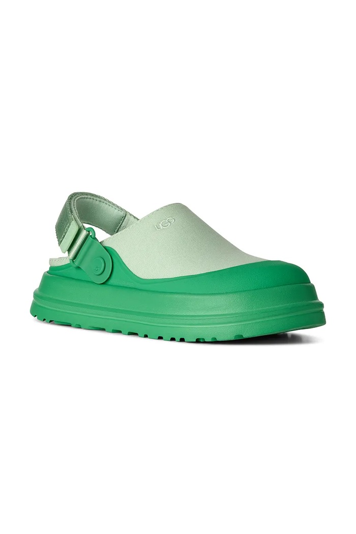 Pantofle UGG W Goldenglow Canvas Clog 1175295.HMM zelená SS26
