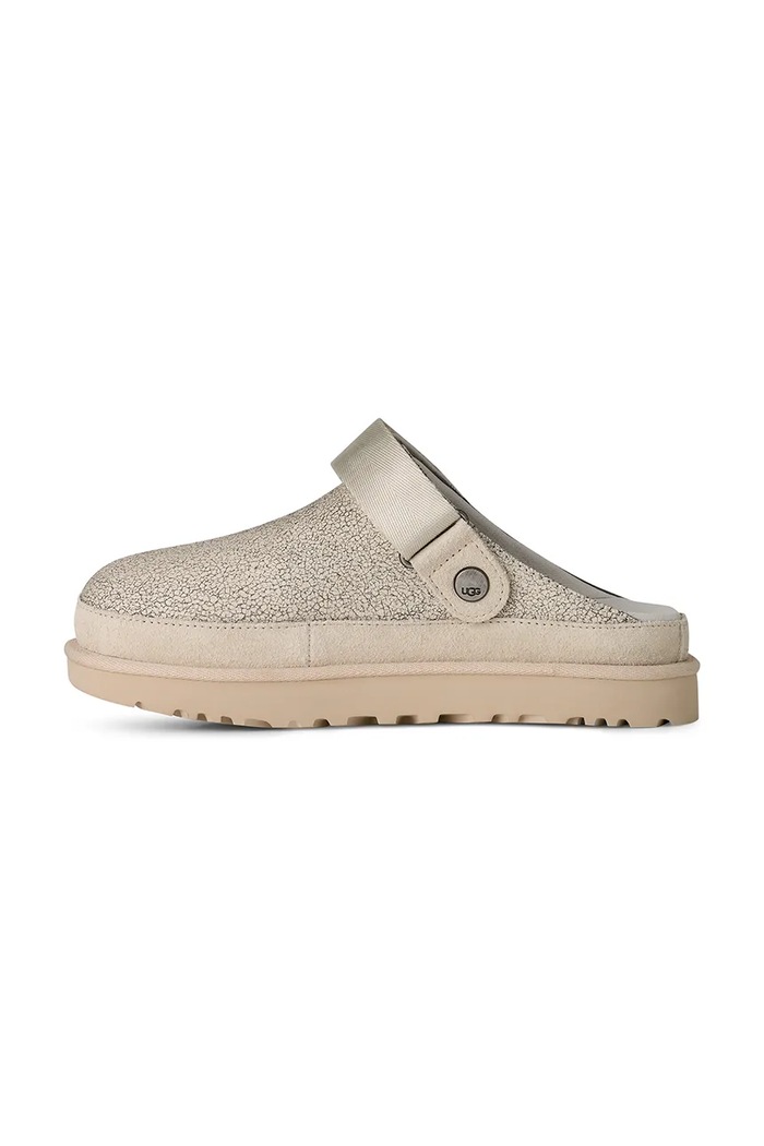 UGG slapi de piele W Goldenstar Crackle Clog bej 1177853.CRCK