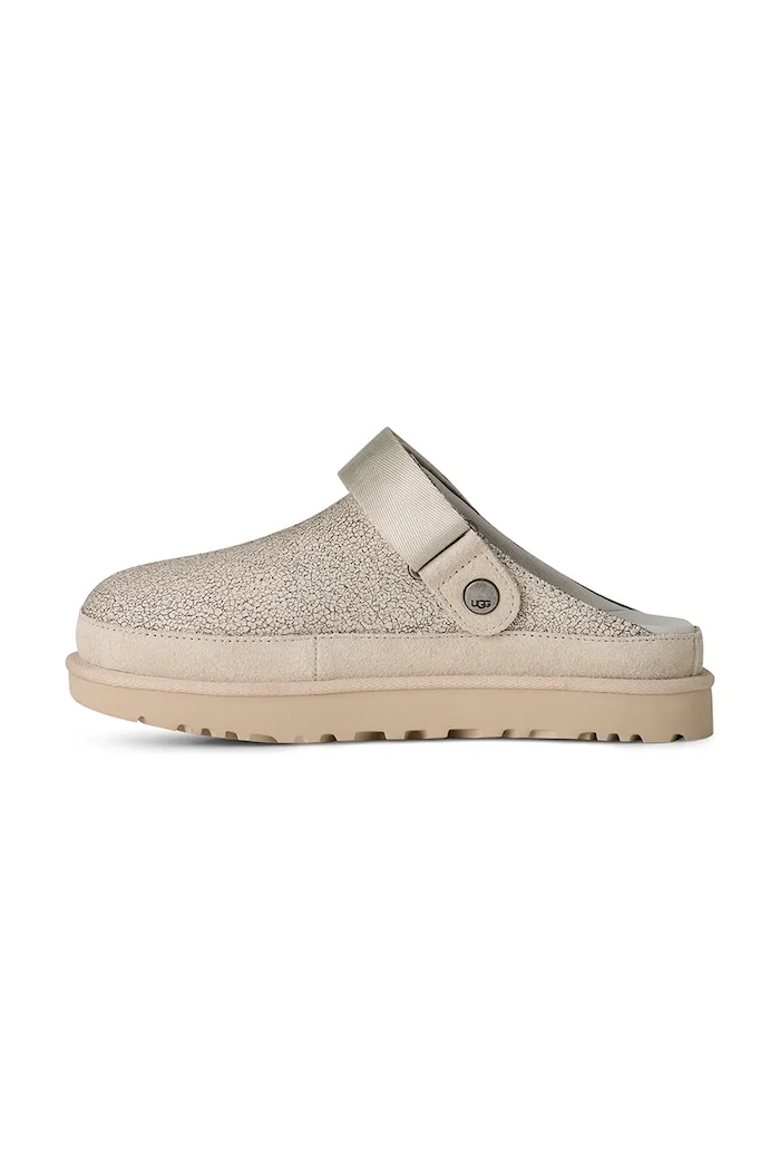 UGG slapi de piele W Goldenstar Crackle Clog bej 1177853.CRCK