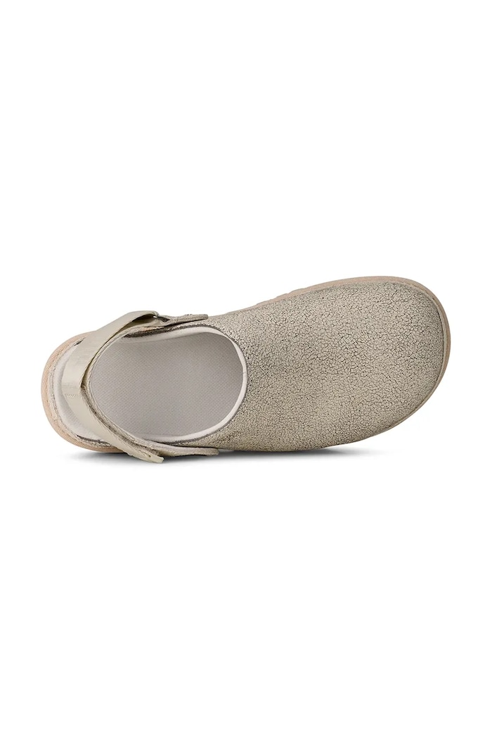 UGG slapi de piele W Goldenstar Crackle Clog 1177853.CRCK bej