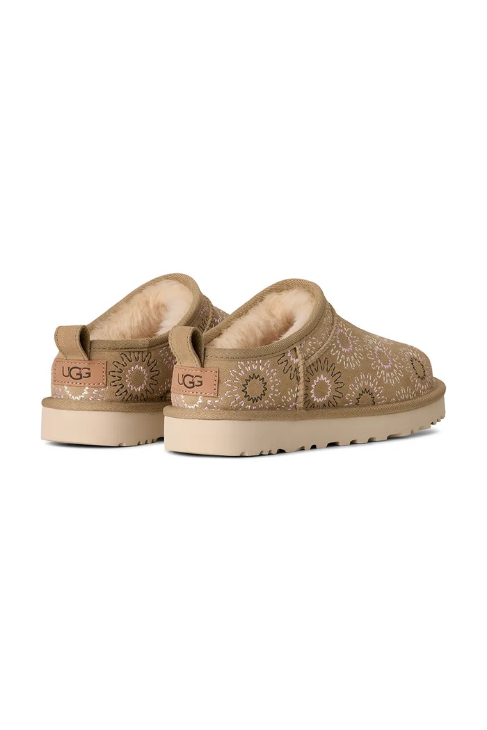 Обувки Велурени чехли UGG W Classic Micro Sun Stitch 1178192.MDSD бежов