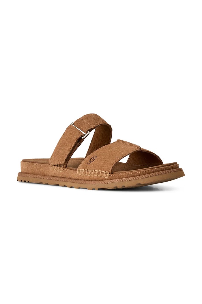 Semišové pantofle UGG W Goldengaze Slide 1178590.CHE hnědá SS26