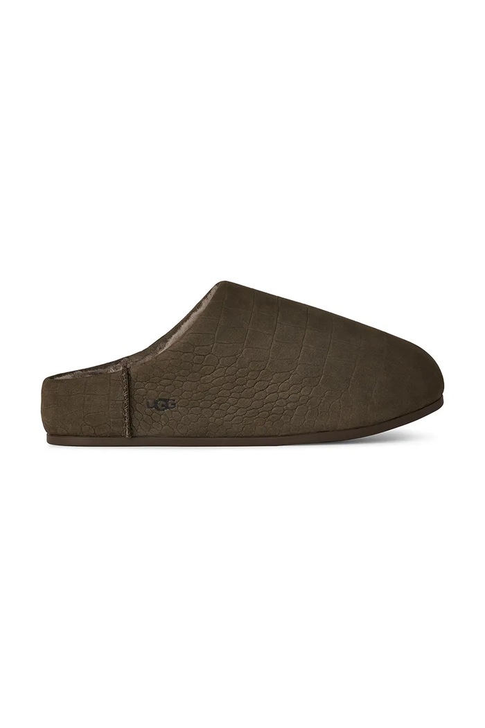 Papuče od nubuka UGG W Elea Embossed Slip-On zelena 1178610.DNSS