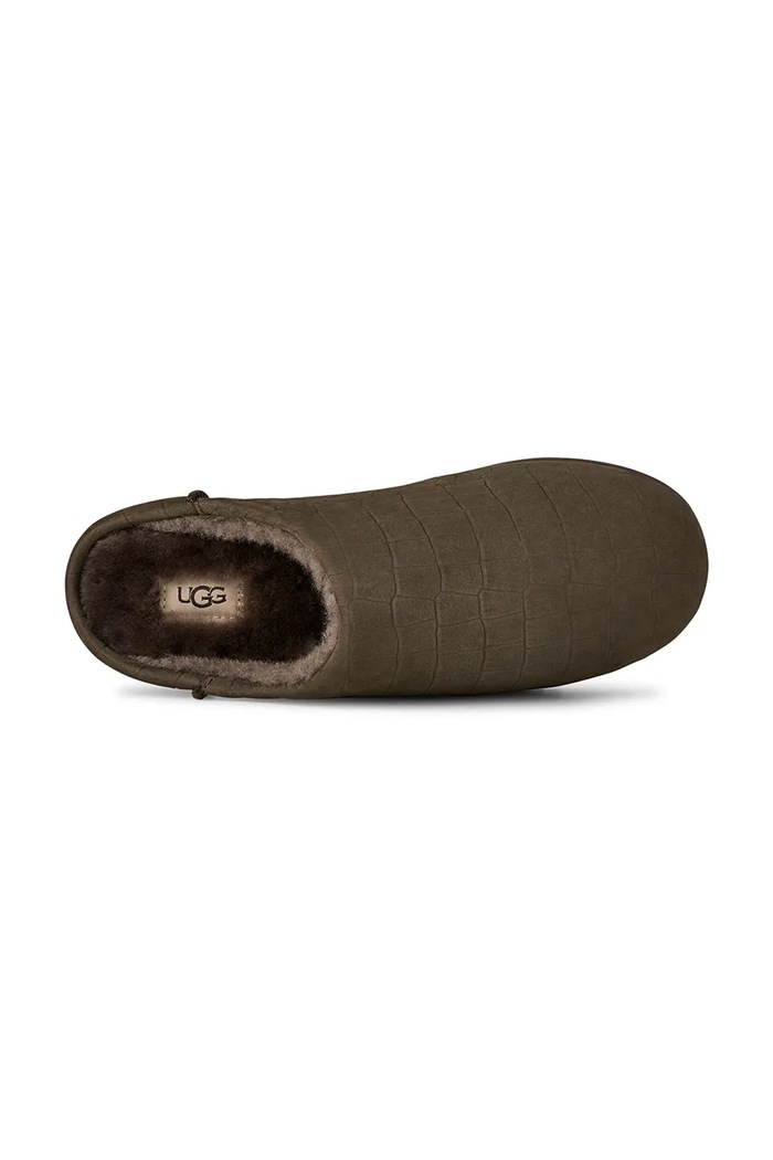 Papuče od nubuka UGG W Elea Embossed Slip-On 1178610.DNSS zelena