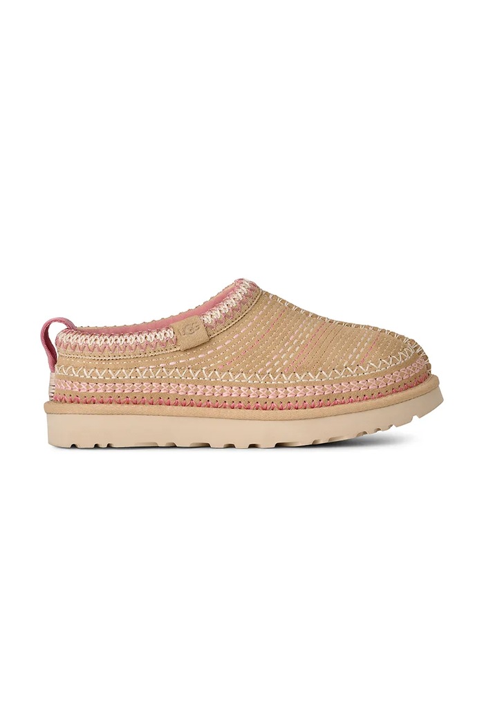 Semišové papuče UGG W Tasman Meadow domáce oblečenie béžová 1181090.SNDC