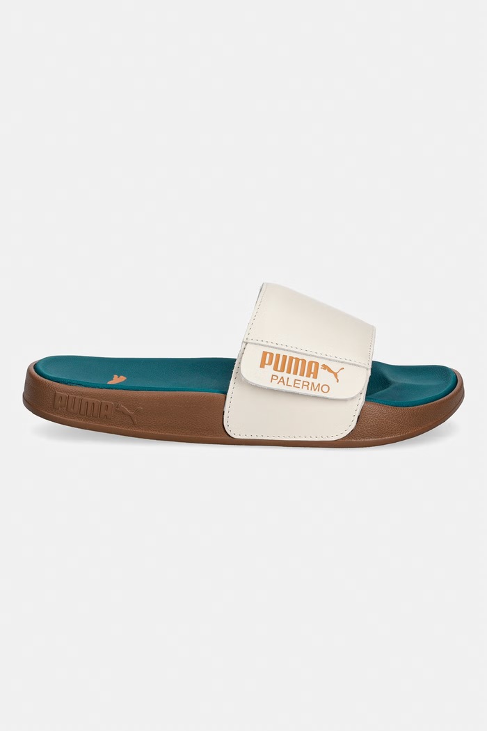 Puma šľapky dámske z kože Leadcat 2.0 404838 tyrkysová SS26
