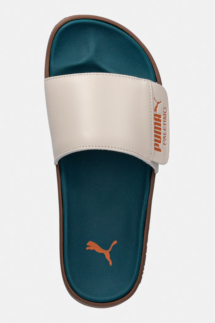 Puma šľapky dámske z kože Leadcat 2.0 tyrkysová 404838