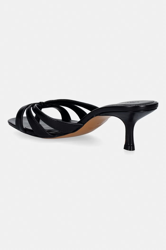 Scarpe Steve Madden ciabatte slide in pelle Cary 11003878.017 nero