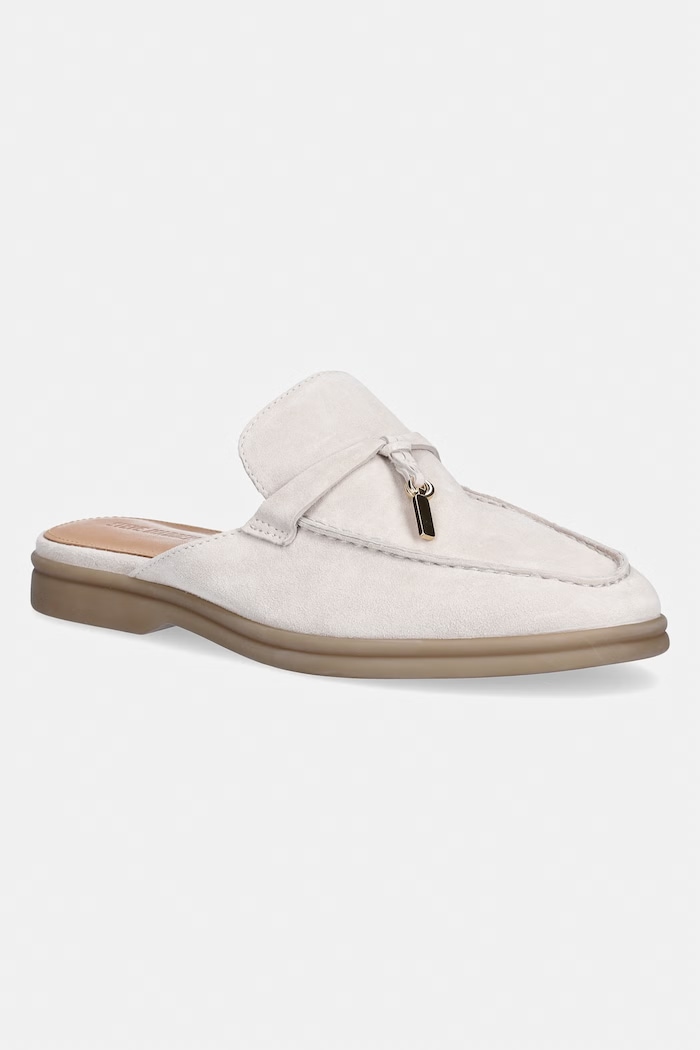 Steve Madden papuci din piele Patrizia piele întoarsă bej 11003910.295