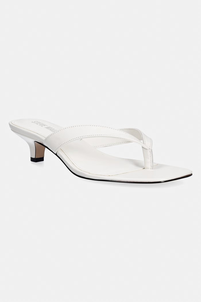 Steve Madden japonki skórzane Tracie 5-8 cm biały 11004731.107