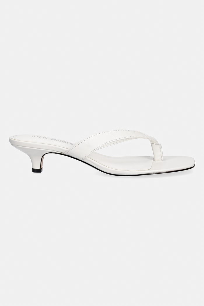 Steve Madden japonki skórzane Tracie 11004731.107 biały SS26