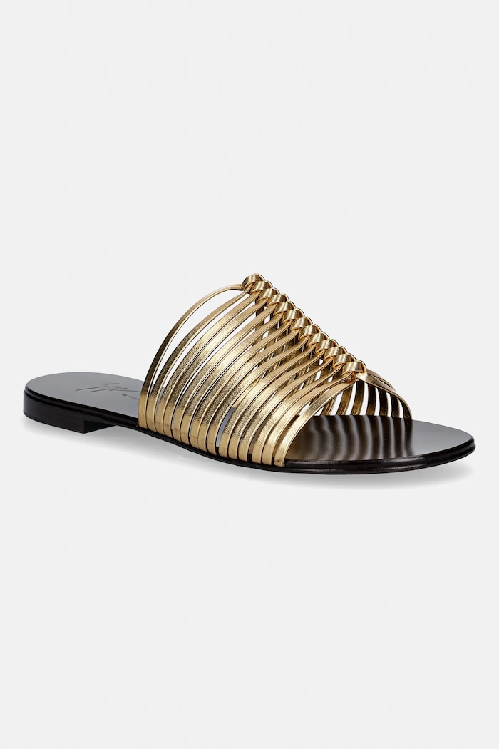 Giuseppe Zanotti papucs Nuvoroll nappa bőr arany E600016.001