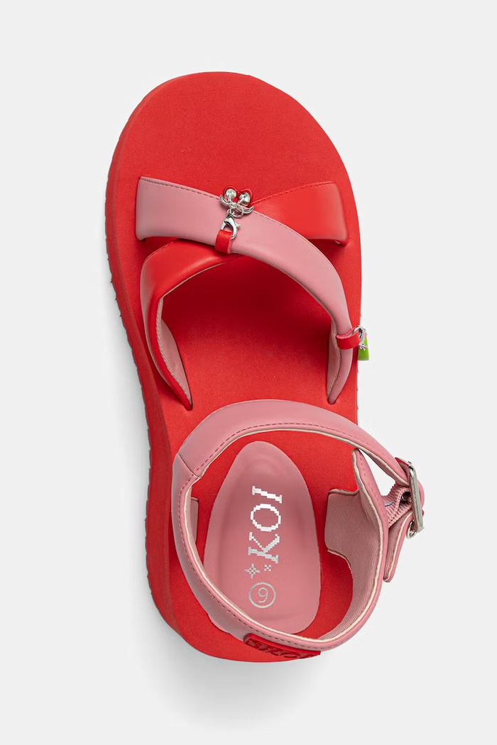 Koi Footwear sandały na platformie damskie Orchard Flatform Charm Sandals czerwony Orchard