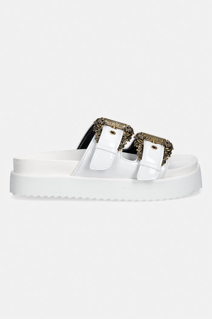 Šľapky Versace Jeans Couture 80VA3SM1.ZS190.003 biela SS26