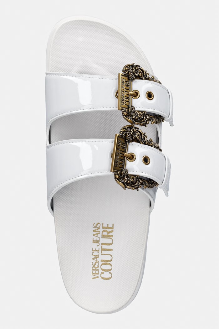 Šľapky Versace Jeans Couture biela 80VA3SM1.ZS190.003