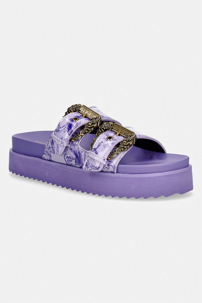Versace Jeans Couture natikače za žene ljubičasta 80VA3SM1.ZS366.338