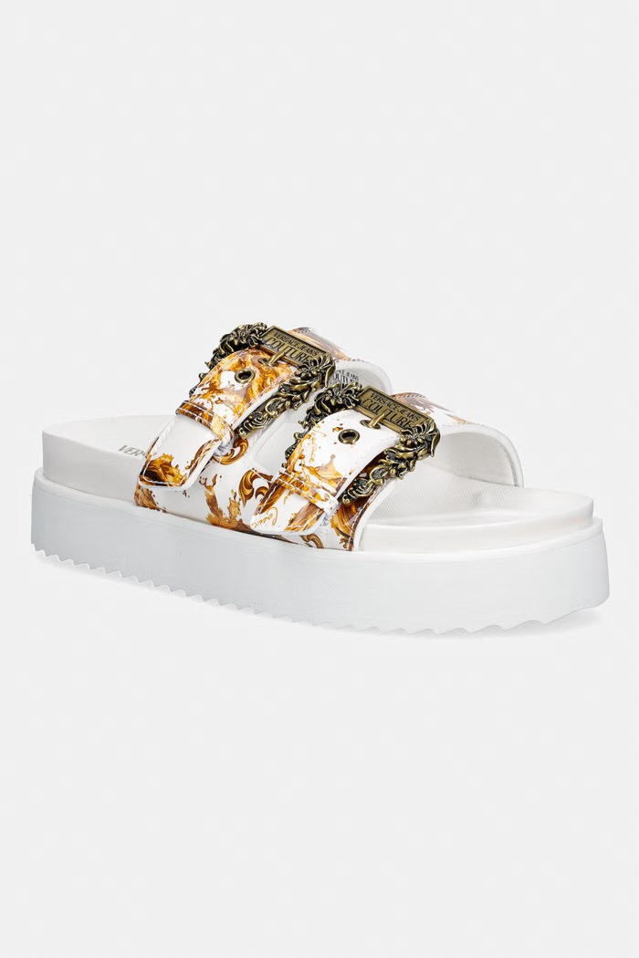 Versace Jeans Couture dámske šľapky biela 80VA3SM1.ZS366.G03