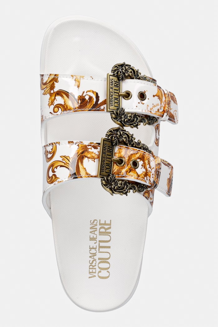 Versace Jeans Couture dámske šľapky biela 80VA3SM1.ZS366.G03