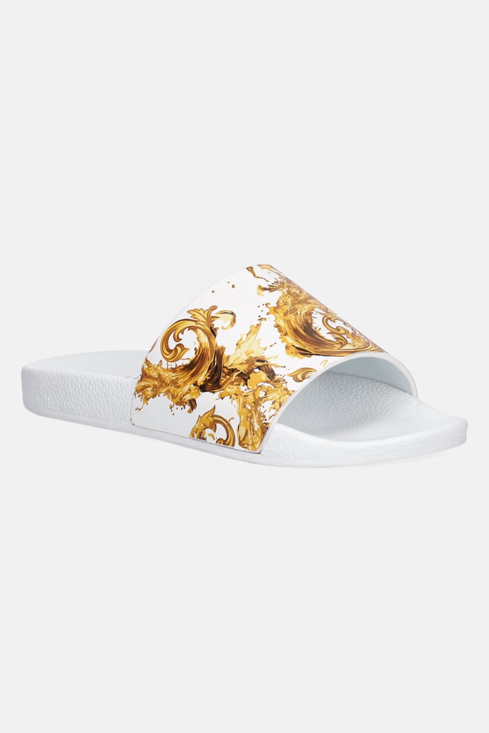 Šľapky Versace Jeans Couture plochý biela 80VA3SQ3.ZS365.G03