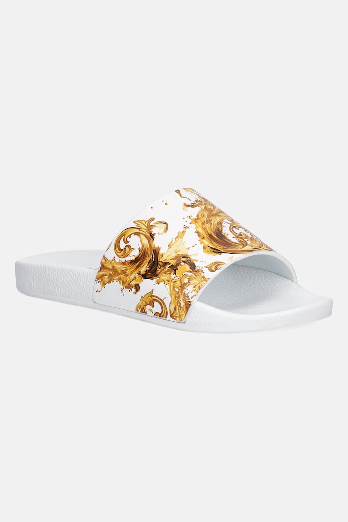 Šľapky Versace Jeans Couture plochý biela 80VA3SQ3.ZS365.G03