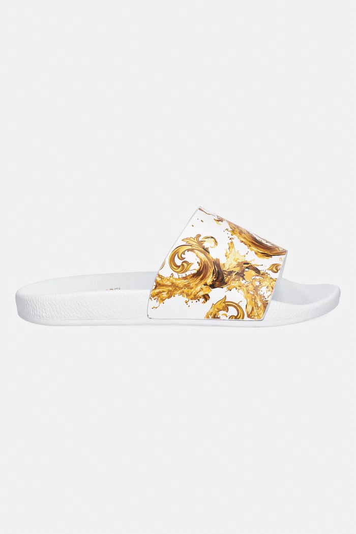 Šľapky Versace Jeans Couture 80VA3SQ3.ZS365.G03 biela SS26