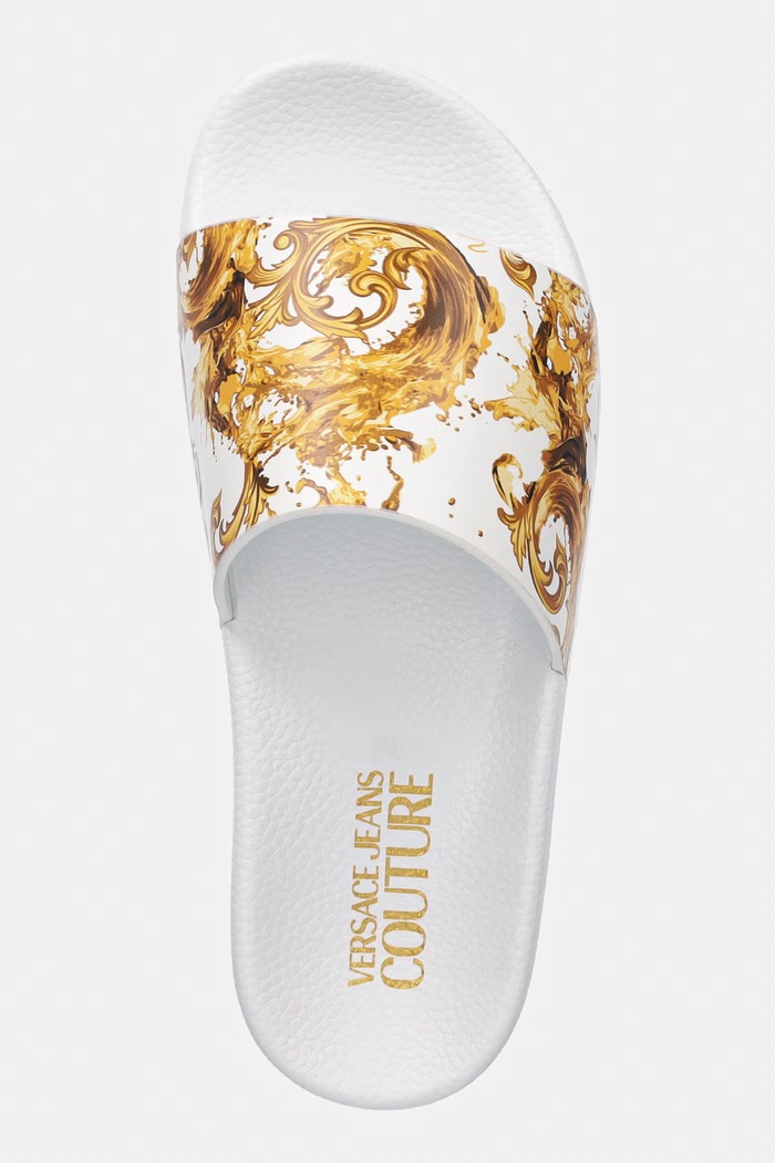 Šľapky Versace Jeans Couture biela 80VA3SQ3.ZS365.G03