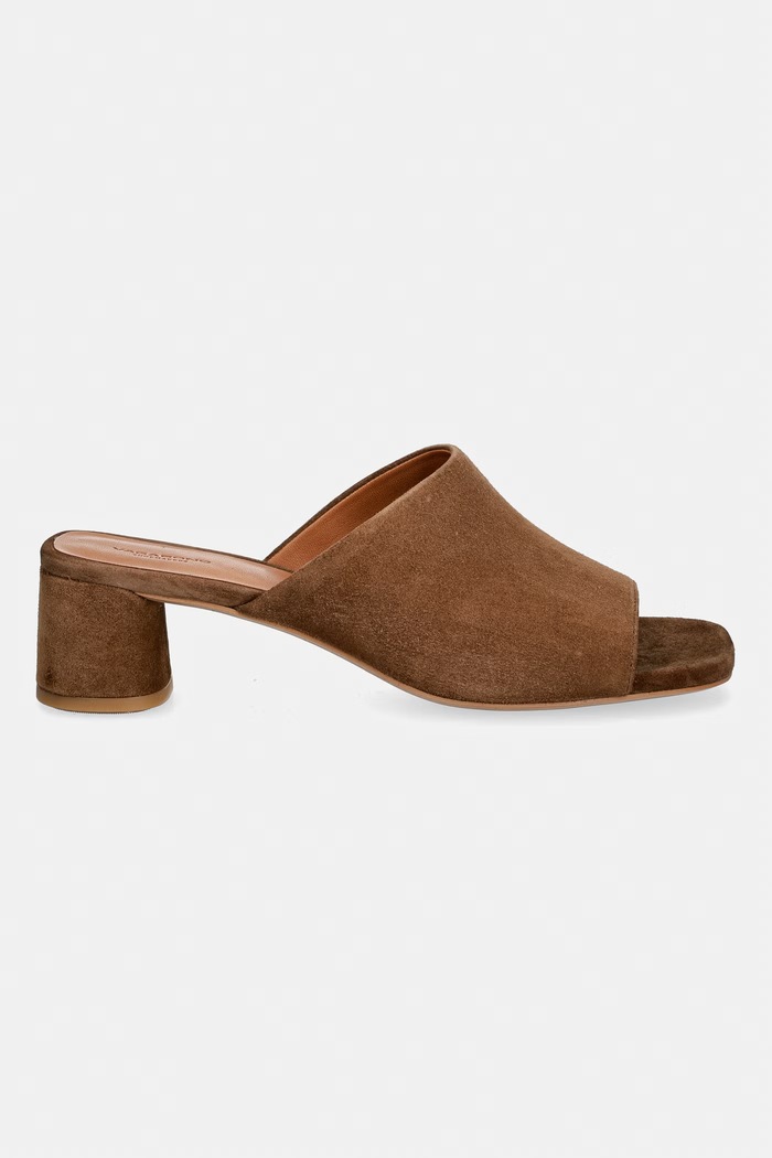 Vagabond Shoemakers šľapky na podpätku dámske semišové PIPER 5921.240.89 hnedá SS26