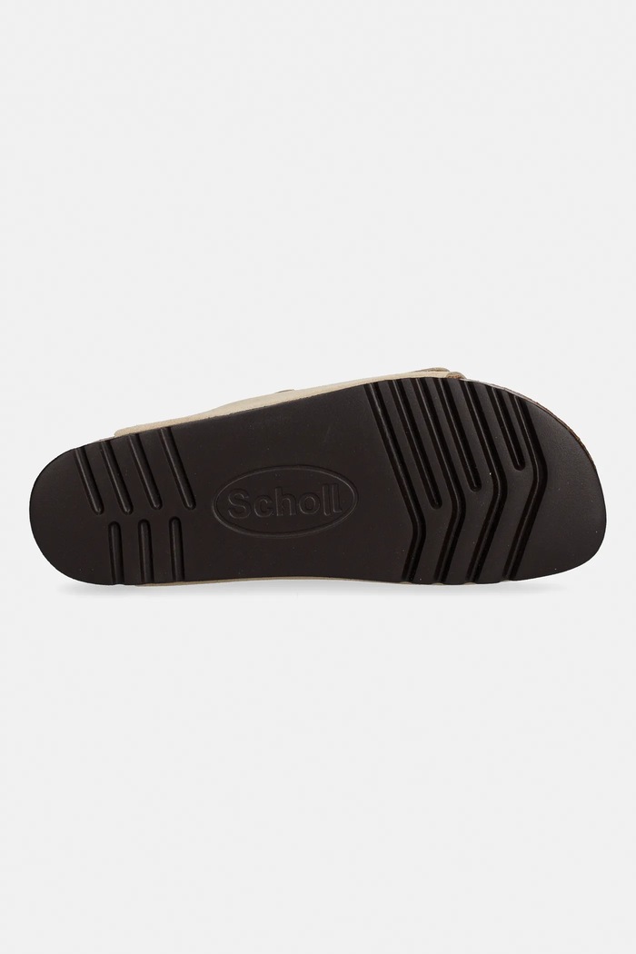 Scholl papucs velúrból JOSEPHINE F300501002 bézs