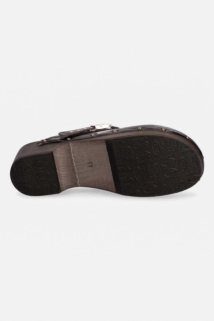 Scholl bőr papucs PESCURA F310941019 barna